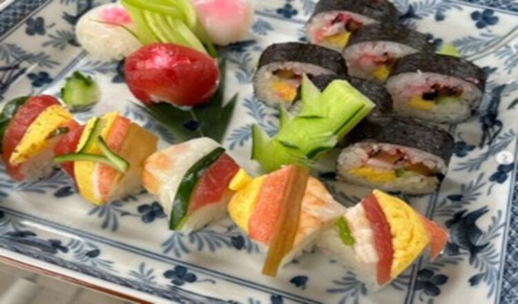 彩り華やか「手まり寿司」に挑戦！！