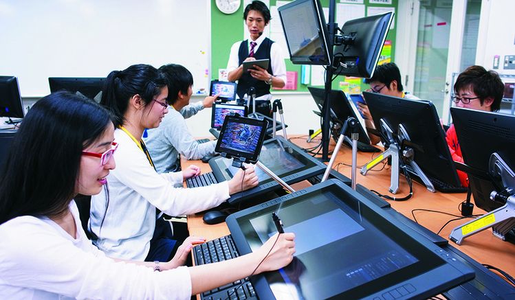 日本電子専門学校画像