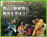 野生動物を守るために野山の動植物の関係を学ぼう！